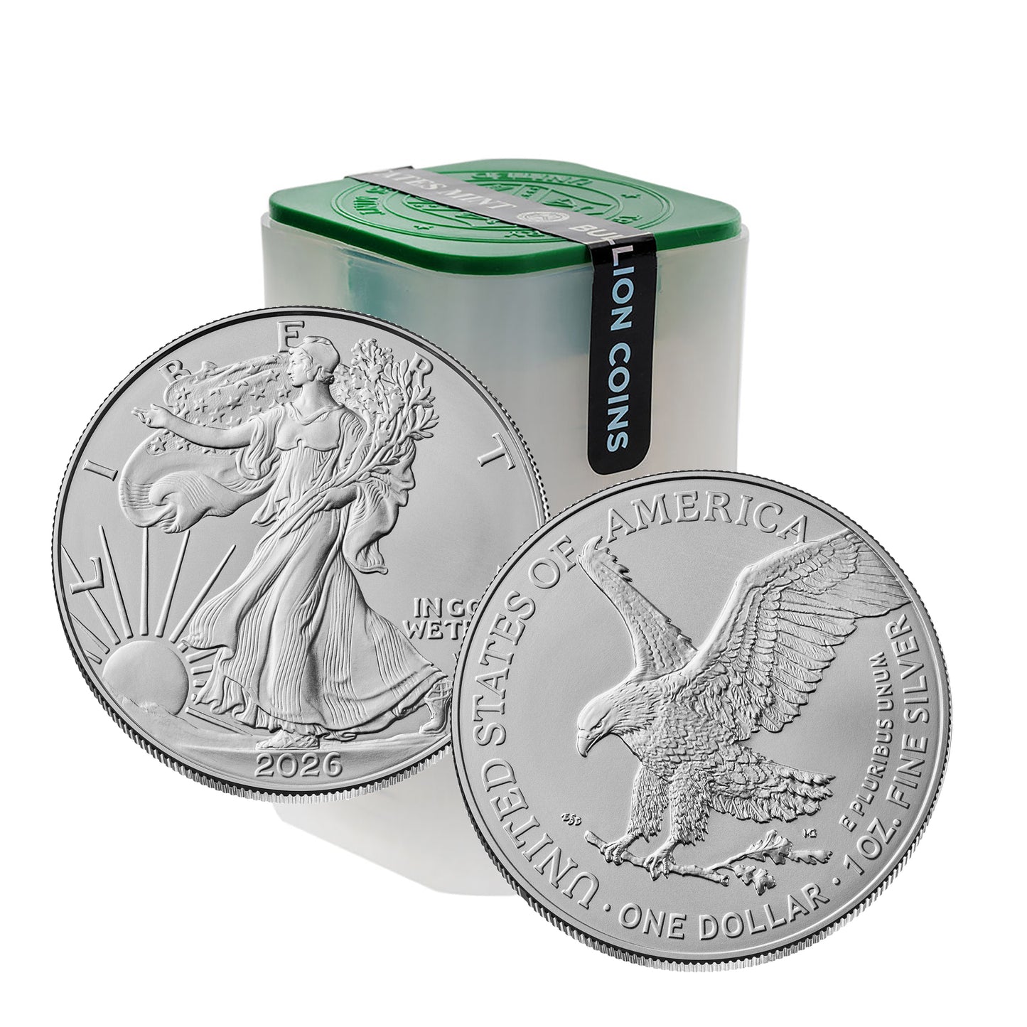 Presale! Roll of 20 - 2026 U.S. Silver Eagle Gem Brilliant Uncirculated