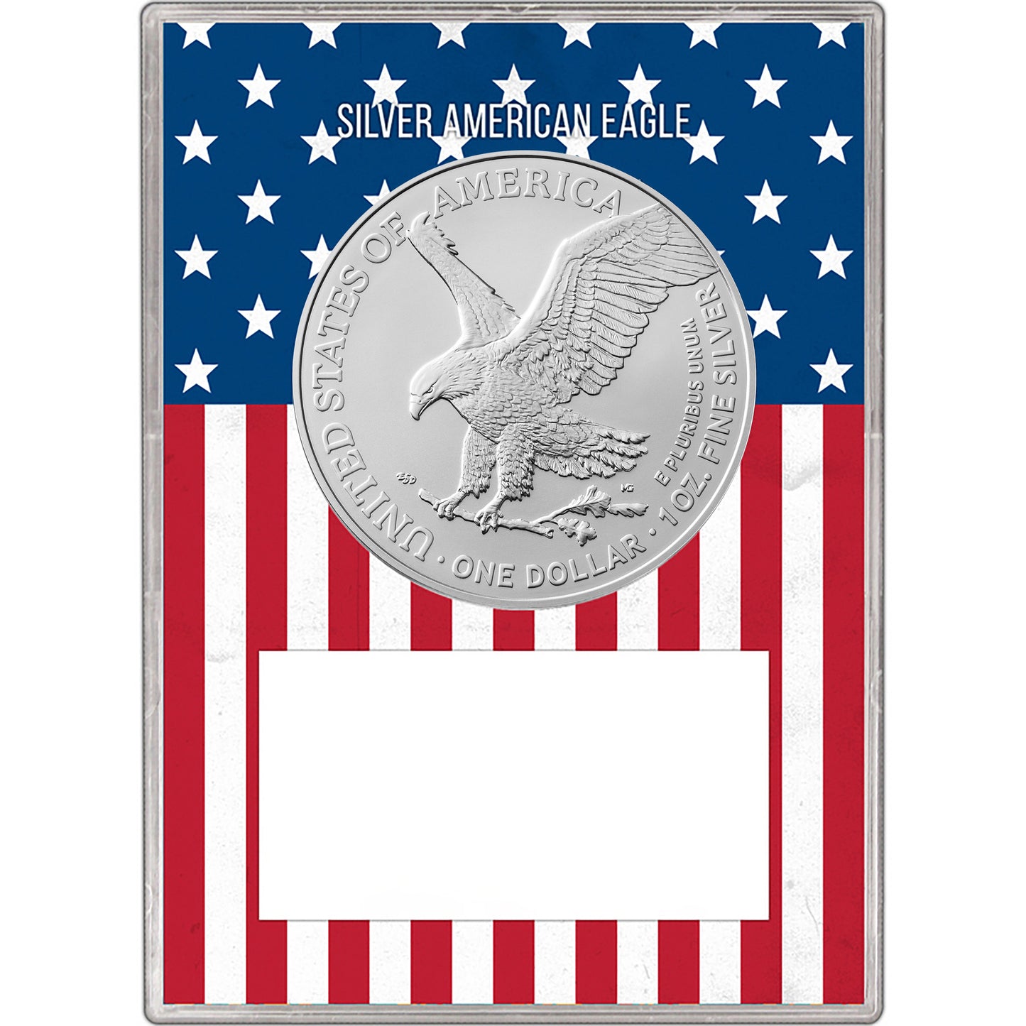 2026 Silver Eagle in First Salute Gift Holder - 1 oz .999 Fine Silver BU