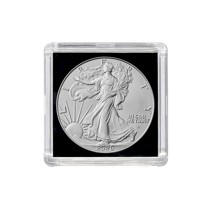 2026 American Silver Eagle BU - .999 Fine Silver - Air-Tite Holder with COA