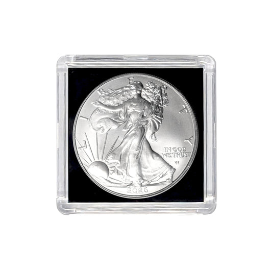 2026 American Silver Eagle BU - .999 Fine Silver - Air-Tite Holder with COA