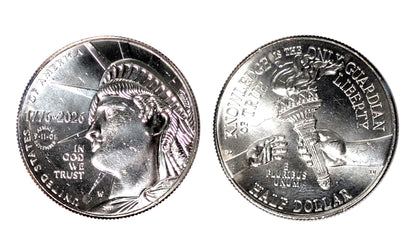 2026 W "9-11-01 Never Forget" Privy Mark Enduring Liberty Half Dollar Single Coin Minted at the West Point Mint