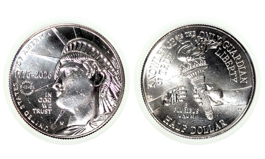 2026 W "9-11-01 Never Forget" Privy Mark Enduring Liberty Half Dollar Single Coin Minted at the West Point Mint