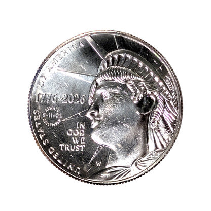 2026 W "9-11-01 Never Forget" Privy Mark Enduring Liberty Half Dollar Single Coin Minted at the West Point Mint