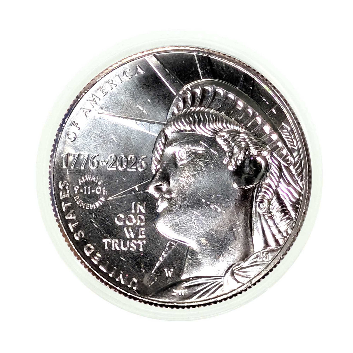 2026 W "9-11-01 Never Forget" Privy Mark Enduring Liberty Half Dollar Single Coin Minted at the West Point Mint