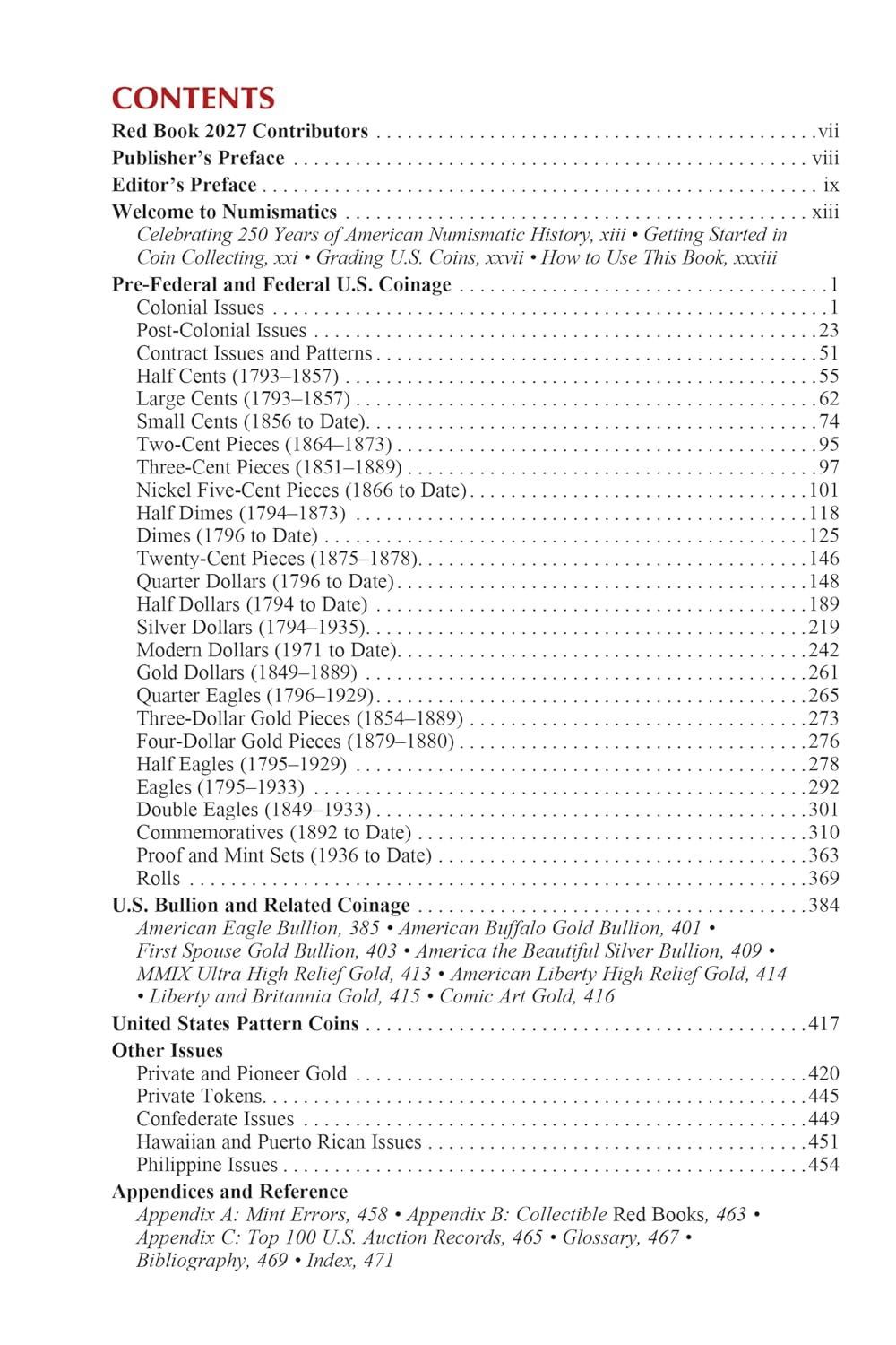 Presale! 2027 Official Red Book - Guide to U.S. Coin Values - Spiral Bound 80th Edition
