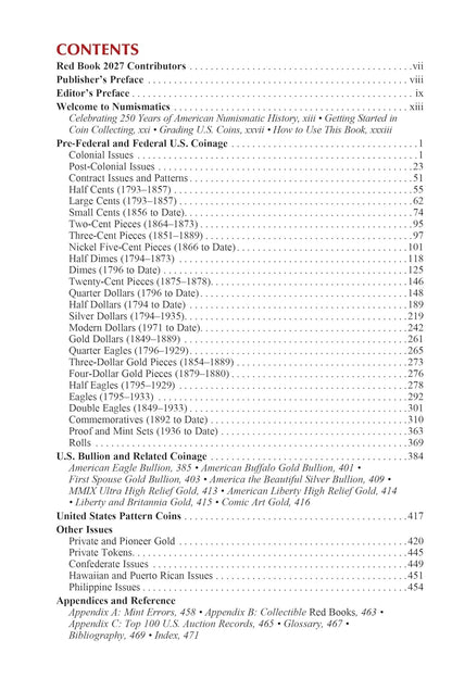 Presale! 2027 Official Red Book - Guide to U.S. Coin Values - Spiral Bound 80th Edition