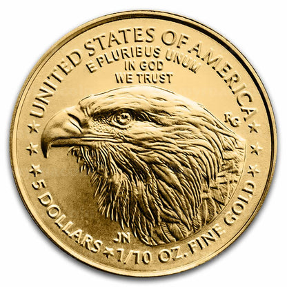 2026 American Gold Eagle 1/10th Ounce Gold Coin .9167 Fine Gold in Black Tetra Holder