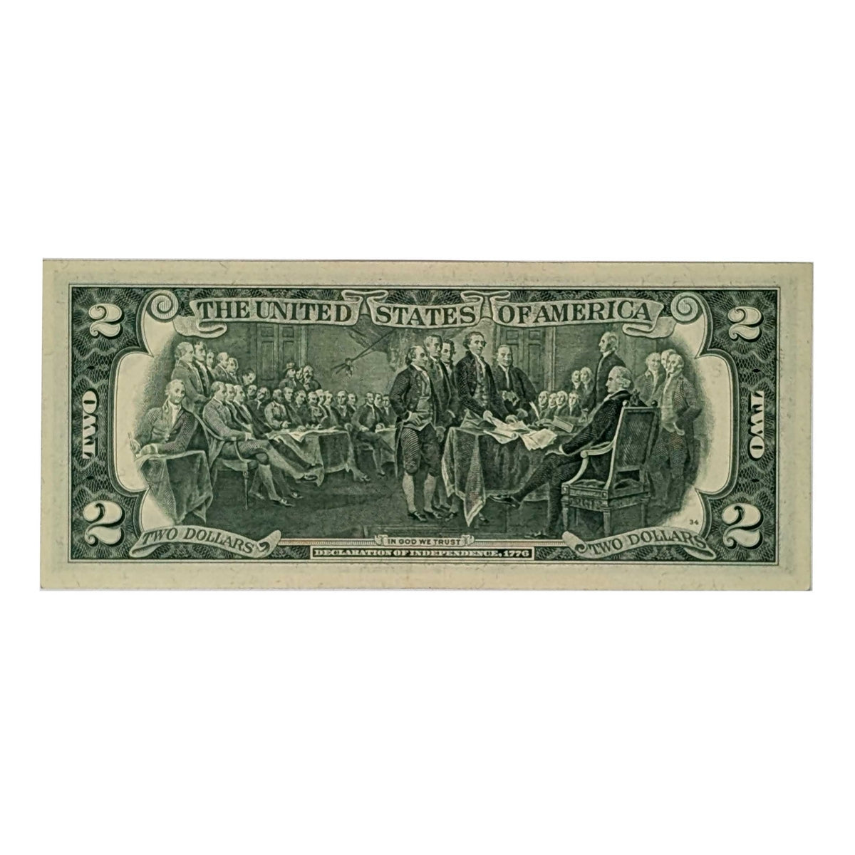 1976 $2 Bills from the Bicentennial Series Issue in Brilliant Uncirculated (BU) Condition- Set of 5 - Serial Numbers Will Vary