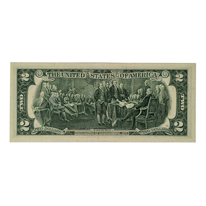 1976 $2 Bills from the Bicentennial Series Issue in Brilliant Uncirculated (BU) Condition- Set of 5 - Serial Numbers Will Vary
