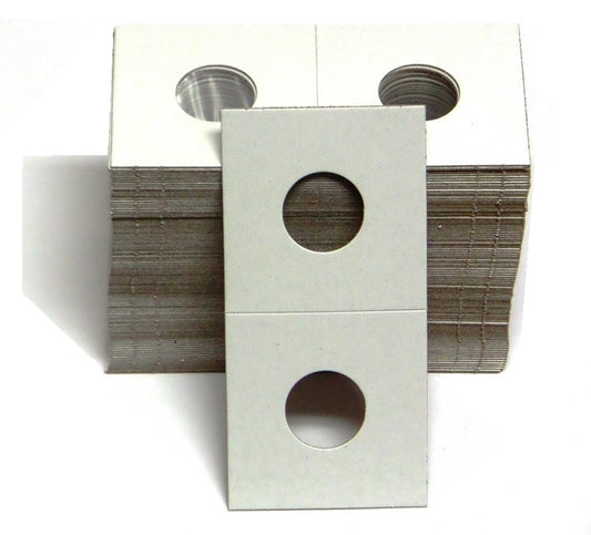 Pack of 100 - 2x2 Cardboard Coin Holder - Nickel Size