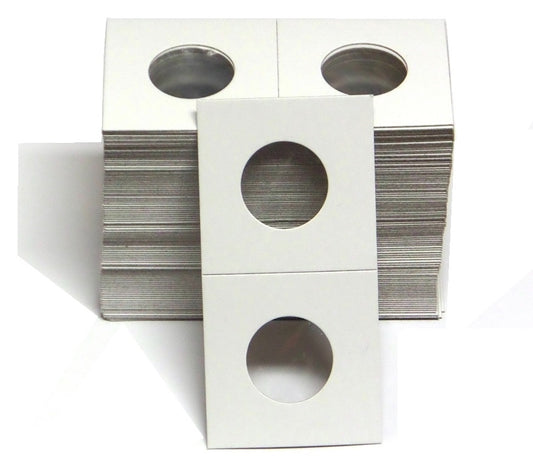 Pack of 100 - 2x2 Cardboard Coin Holders - Quarter Size