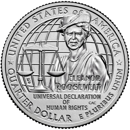 2023 - P and D Eleanor Roosevelt, American Women Quarter Series 2 Coin