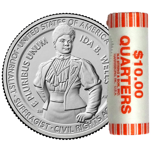 2025 - D Ida B. Wells, American Women Quarter Series 40 Coin Roll