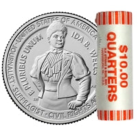 2025  - P Ida B. Wells, American Women Quarter Series 40 Coin Roll