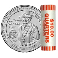 2025 - D Juliette Gordon Low, American Women Quarter Series 40 Coin Roll