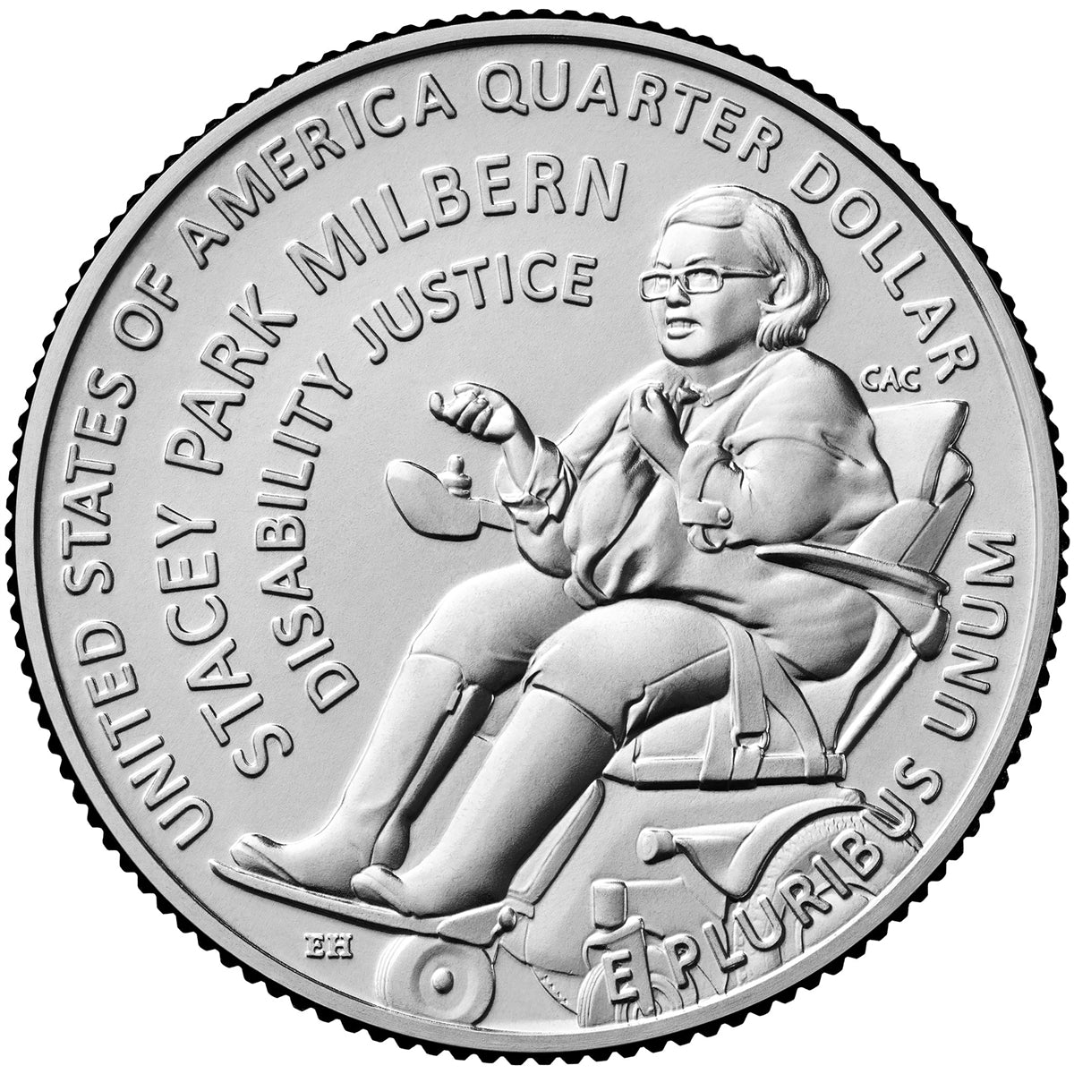 2025 - P and D Stacey Park Milbern, American Women Quarter Series 2 Coin