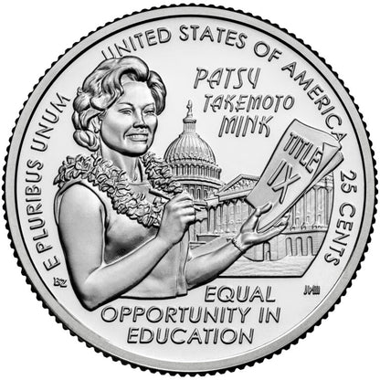 2024  - S Patsy Takemoto Mink, American Women Quarter Series Single Coin