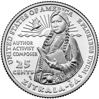2024 - D Zitkala-Ša, American Women Quarter Series 40 Coin Roll