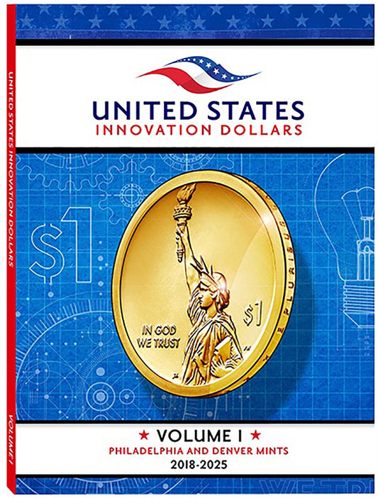 2018 - 2025 American Innovation Dollars Full Color Folder - Holds 22 Coins