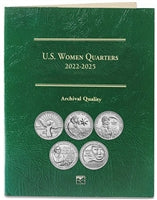 2022 P, D - 2024 P, D Women Quarter 30 Coin Set in Littleton Green Folder LCF63