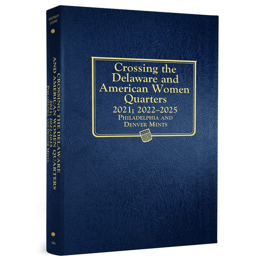 Whitman Hard Cover Album #4949 with 2022 P, D Maya Angelou  Set and 2021 P, D Washington Crossing the Delaware 4 Coin Set