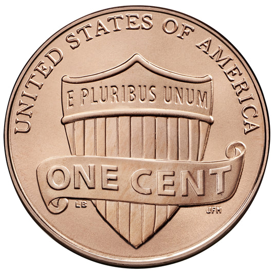 2018-D Lincoln Shield Cent 50-Coin Roll - Union Shield Design