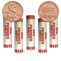 2024 - D Cent 5 Roll Set - Union Shied Design - 250 Coins