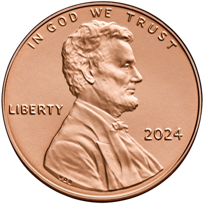 2024 - P Cent 5 Roll Set - Union Shied Design - 250 Coins