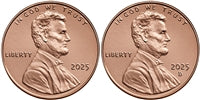 2025 - P, D Lincoln Shield Cent 2 Coin Set - Union Shied Design