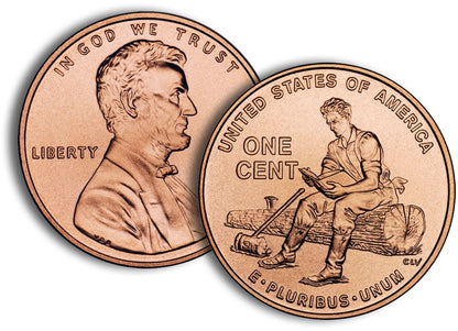 2009 VDB Lincoln Cent P&D 2 Roll Set - "Formative Years"