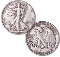 Average Circulated Walking Liberty
