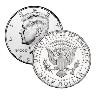1971 - S Clad Proof Kennedy Half Dollar Single Coin