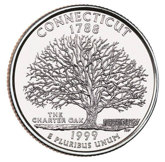 1999-D Connecticut State Quarter - Single Coin