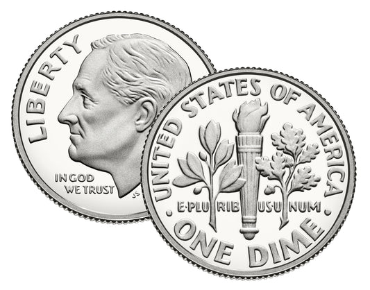 2019 - S Clad Proof Roosevelt Dime - Ultra Cameo