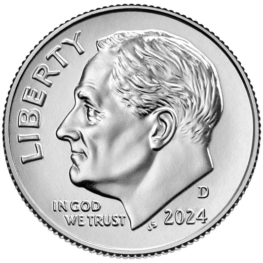 2024 - D Roosevelt Dime 50 Coin Roll