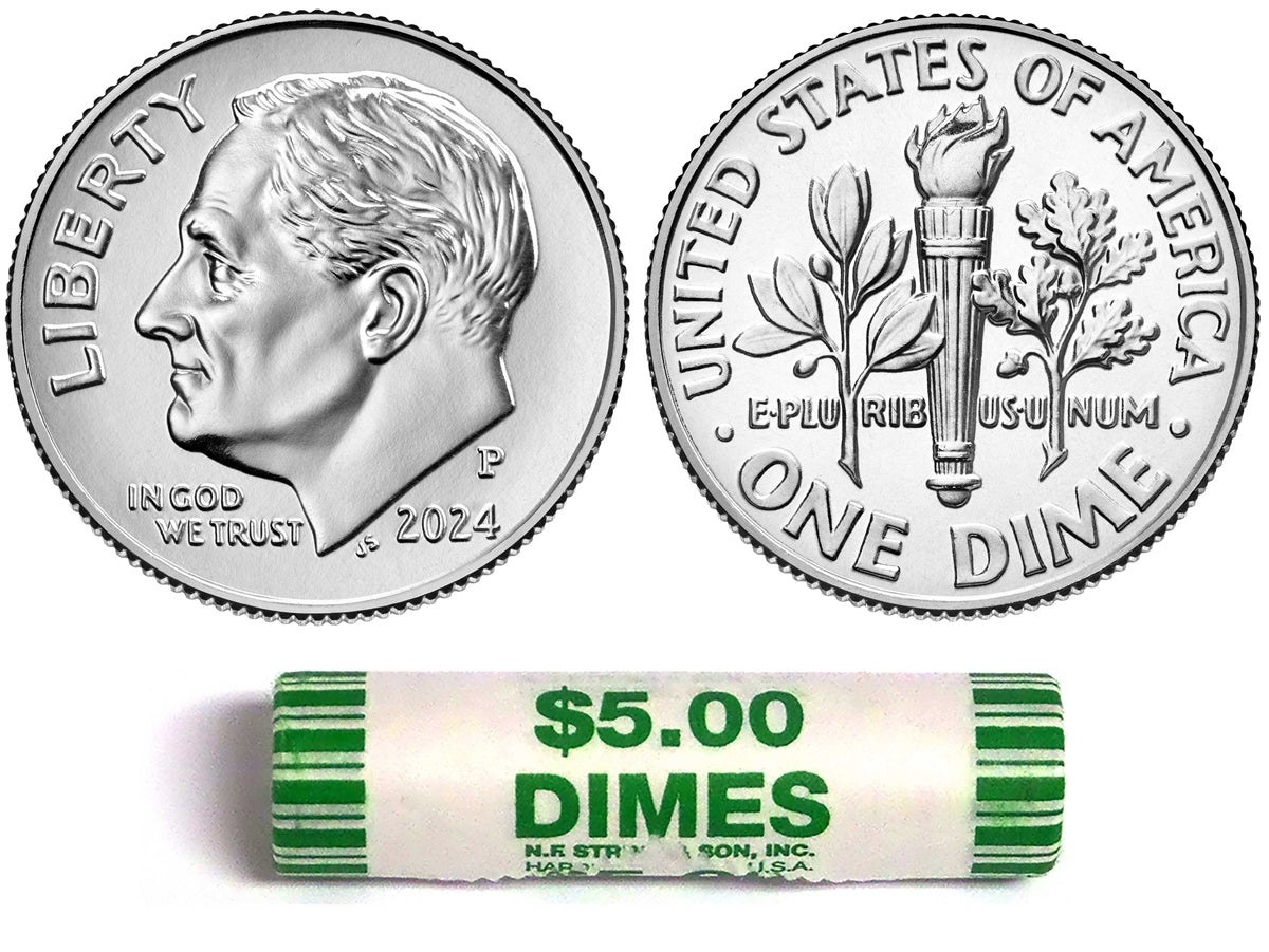 2024 - P Roosevelt Dime 50 Coin Roll