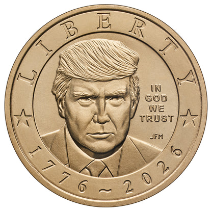 2026 President Donald J. Trump - $1 Coin - P Single Coin in Air-Tite Capsule