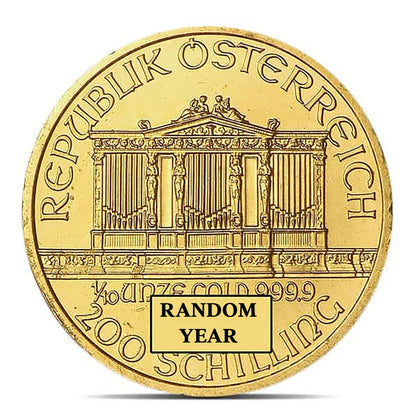 1999 Austrian Philharmonic 1/10th Ounce Gold Coin