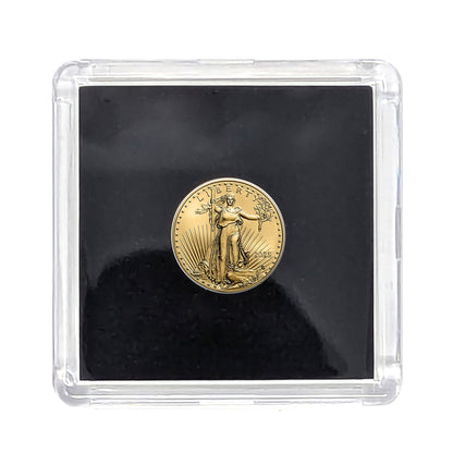 2025 American Gold Eagle 1/10th Ounce Gold Coin .9167 Fine Gold in Black Tetra Holder