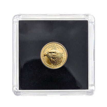 2025 American Gold Eagle 1/10th Ounce Gold Coin .9167 Fine Gold in Black Tetra Holder