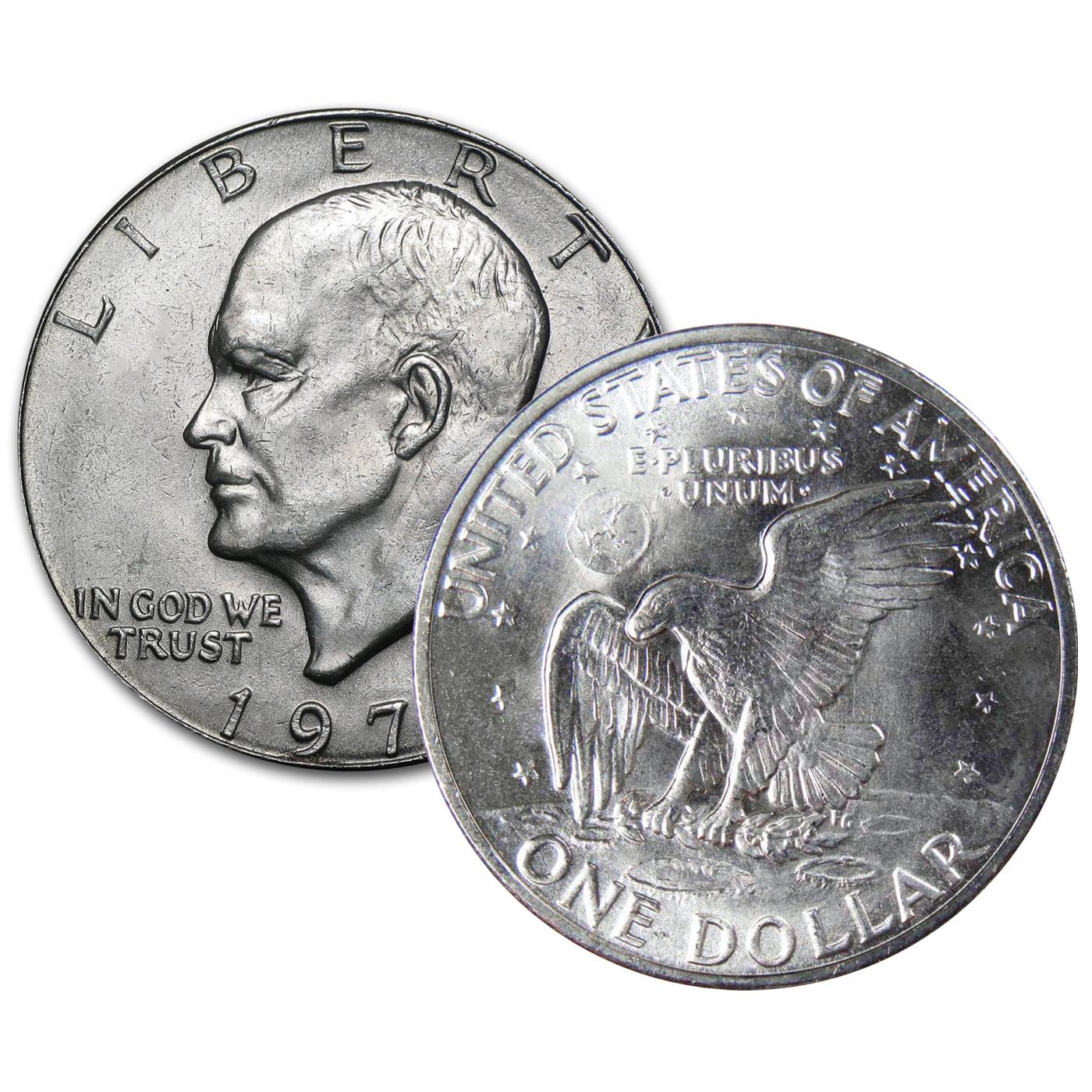 1972 P BU Uncirculated Eisenhower Dollar - Single Coin