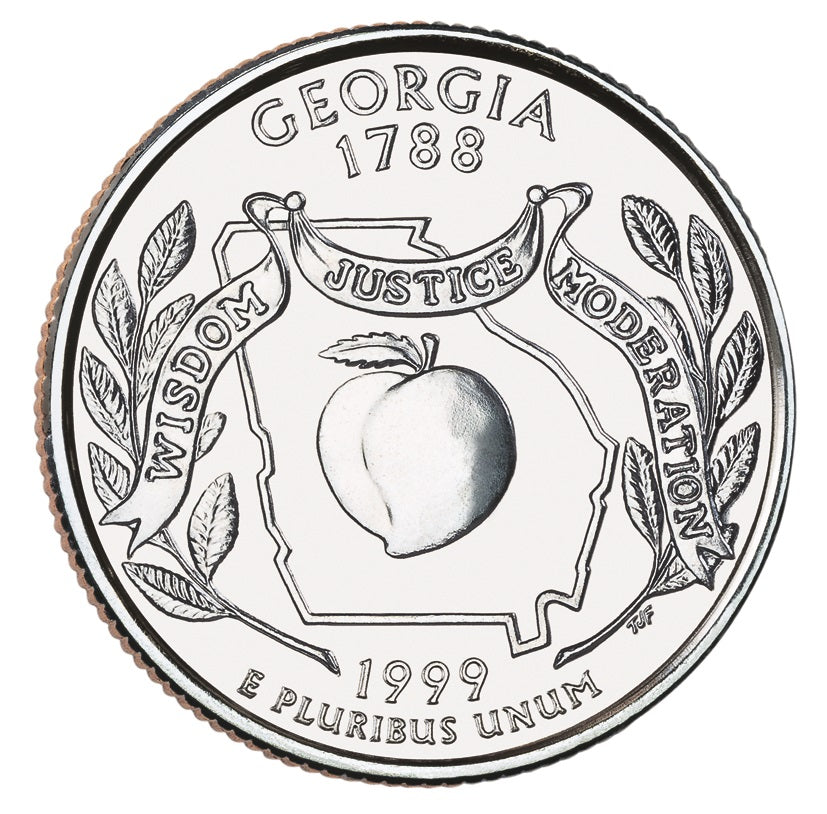 1999-D Georgia State Quarter - Single Coin
