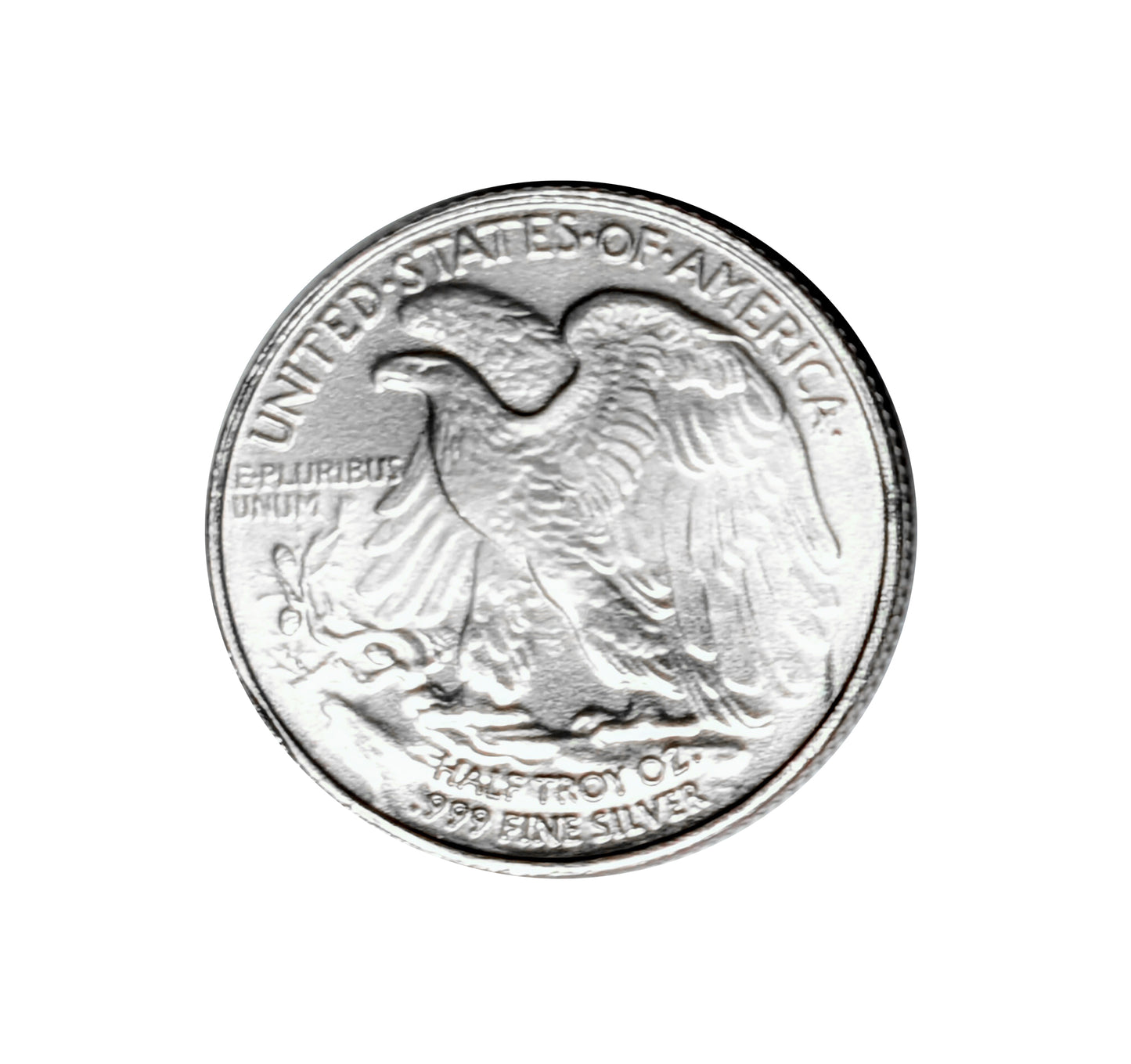 1/2 oz .999 Fine Silver Round - Walking Liberty - Single Coin