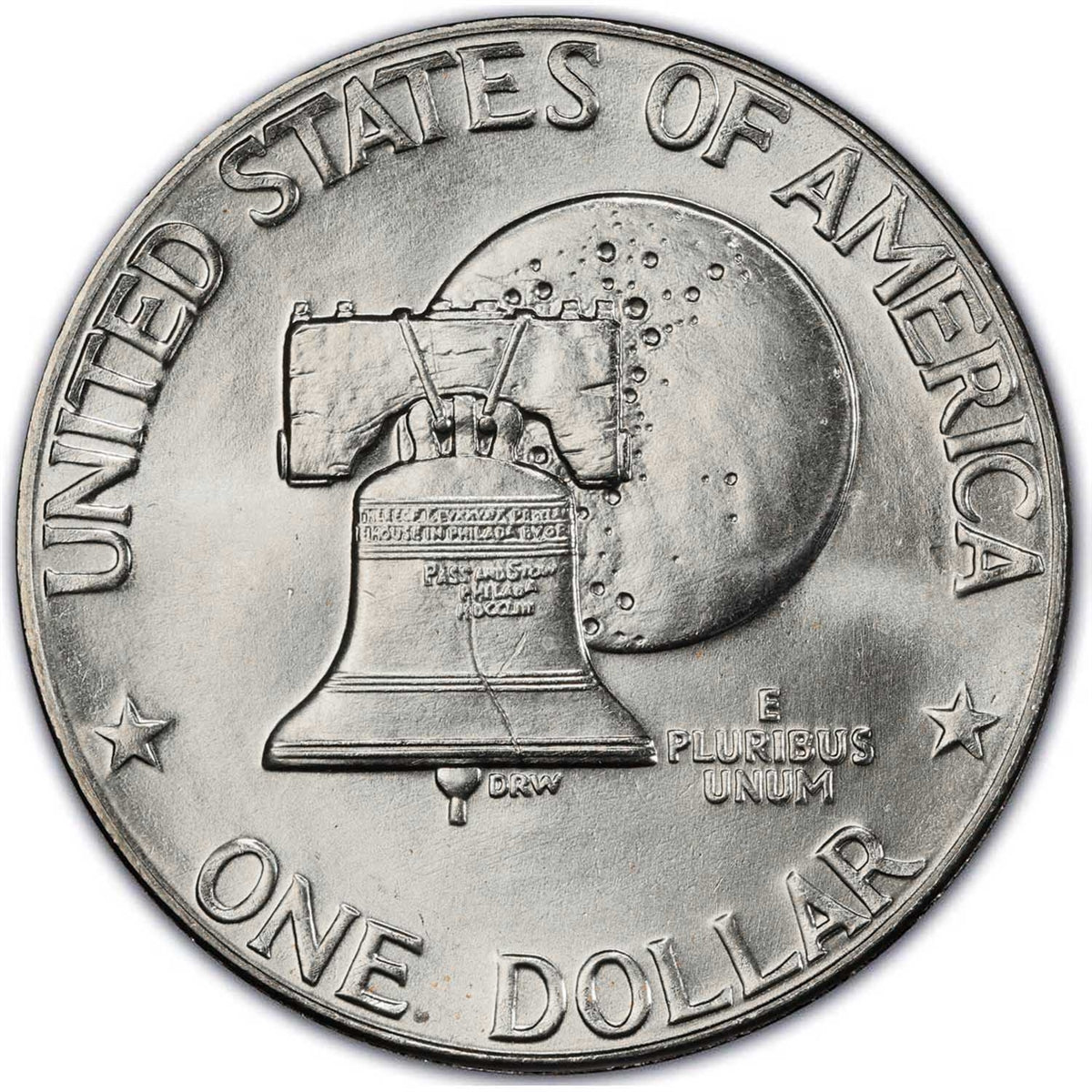 1976 D Type 2 BU Uncirculated Eisenhower Dollar