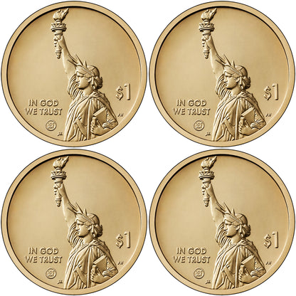 2024 P American Innovation 4 Coin Set $1 Coins - Philadelphia Mint