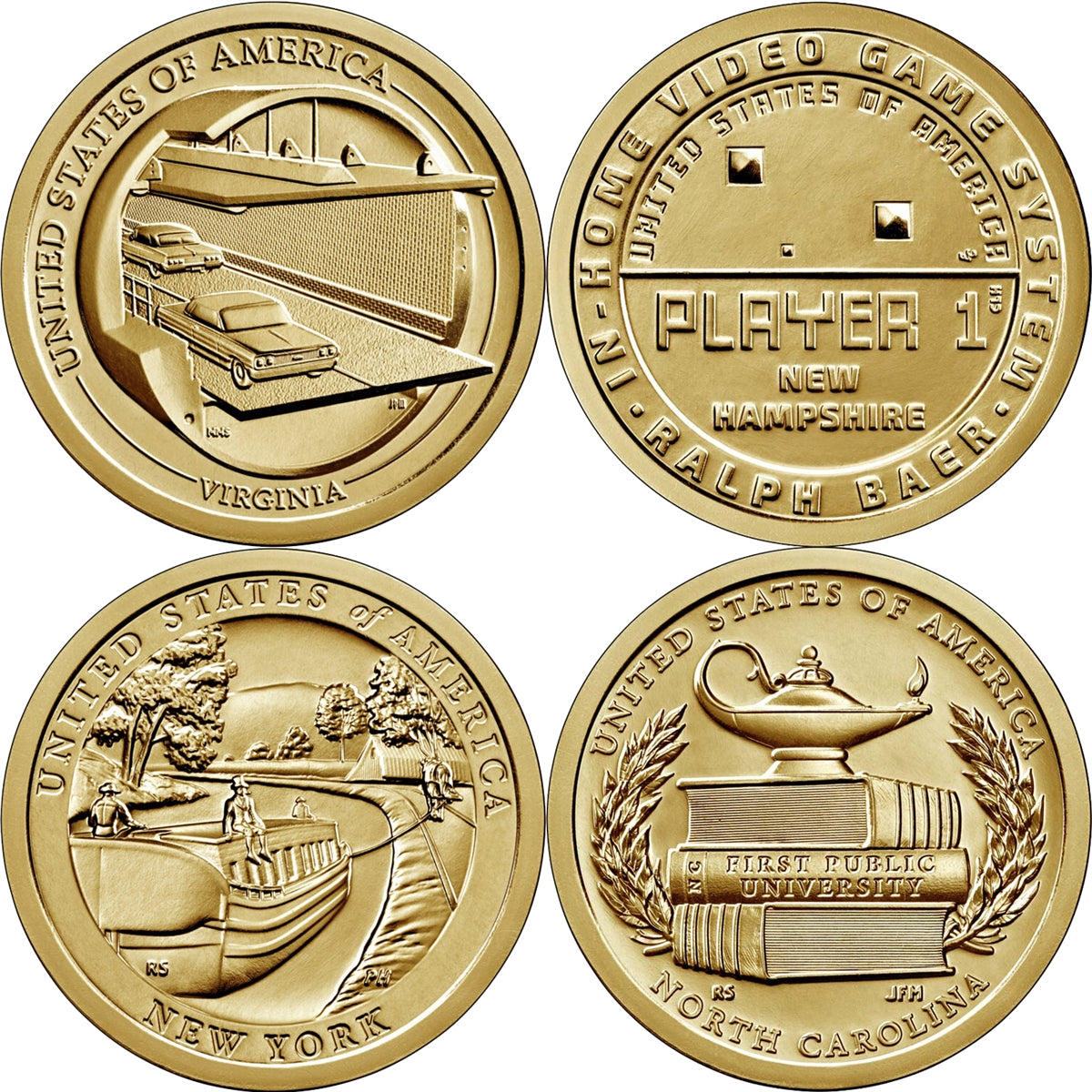 2021 American Innovation $1 Coin - 8 Coin Set P&D - Brilliant Uncirculated