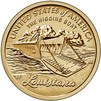 2023 American Innovation Louisiana "Higgins Boat"- $1 Coin - P and D 2 Coin Set