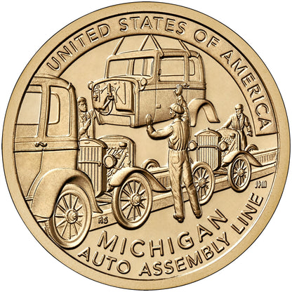 2025 American Innovation - Michigan - $1 Coin - P and D 2 Coin Set 2 Coin Set