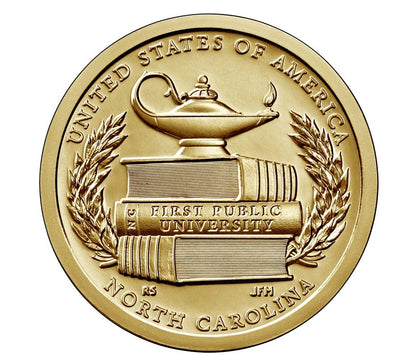 2021 American Innovation North Carolina - First Public University $1 Coin - P and D 2 Coin Set