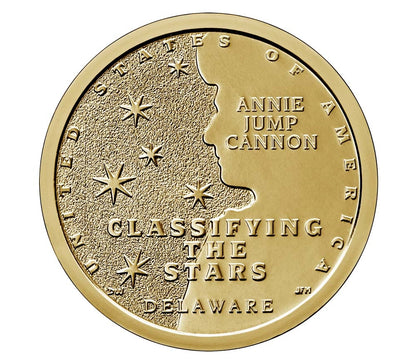 2019 D American Innovation Delaware - Annie Jump Cannon $1 Coin - Roll of 25 Dollar Coins